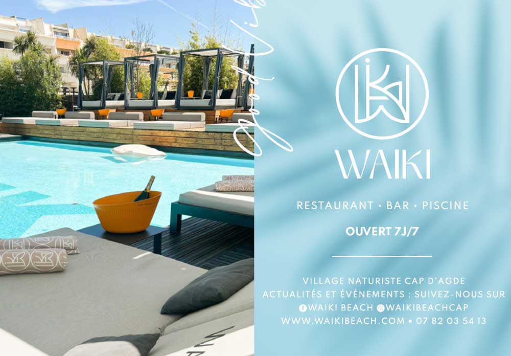 Le Waiki - Restaurant Bar Piscine - Village Naturiste Cap d'Agde